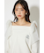 2WAYチュールオフショルスウェットトップス