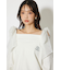 2WAYチュールオフショルスウェットトップス
