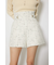 ハイウエストツイードショートパンツ