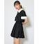 バストディティールフレアミニワンピース
