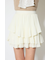 プリーツティアードミニスカート