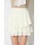 プリーツティアードミニスカート
