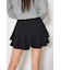 レイヤードヘムコルセットスコートショートパンツ