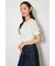 ビジュー付きバックリボンニットトップス