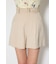 ベルト付きセンタープレスショートパンツ
