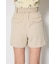 ベルト付きセンタープレスショートパンツ