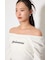 オフショルカットロングTシャツ