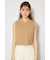 【EC先行発売】ゴールドボタンノースリニットトップス