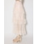 【森香澄さん着用】ティアードフレアチュールジャストウエストスカート