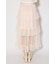 【森香澄さん着用】ティアードフレアチュールジャストウエストスカート