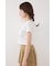 ラインストーンコンパクトロゴTシャツ