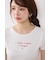 ラインストーンコンパクトロゴTシャツ
