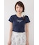 ラインストーンコンパクトロゴTシャツ