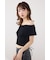 【AKB48 行天優莉奈さん着用アイテム】レースアップオフショルニットトップス