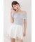 【AKB48 行天優莉奈さん着用アイテム】レースアップオフショルニットトップス