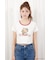 【HELLO KITTY】グリッターロゴミニTシャツ
