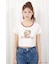 【HELLO KITTY】グリッターロゴミニTシャツ