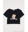 【HELLO KITTY】グリッターロゴミニTシャツ