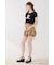 【HELLO KITTY】グリッターロゴミニTシャツ