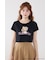 【HELLO KITTY】グリッターロゴミニTシャツ