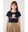 【HELLO KITTY】グリッターロゴミニTシャツ