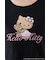 【HELLO KITTY】グリッターロゴミニTシャツ
