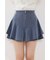 レイヤードヘムコルセットスコートショートパンツ