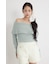 【≠ME 鈴木瞳美さん着用】2WAYスパンコールシャギーニットトップス