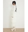 ドットフラワーウエストシャーリングワンピース