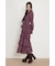ドットフラワーウエストシャーリングワンピース