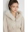 ショールカラーフードマーメイドカットワンピース