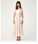 MULTI STRIPE CACHE COEUR GOWN