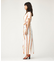 MULTI STRIPE CACHE COEUR GOWN