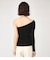 ONE SHOULDER RIB HG TOPS