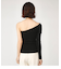 ONE SHOULDER RIB HG TOPS