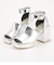 SQUARE METALLIC HEEL SANDAL