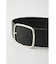 OVAL BACKLE WIDE BELT