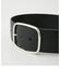 OVAL BACKLE WIDE BELT