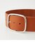 OVAL BACKLE WIDE BELT