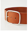 OVAL BACKLE WIDE BELT