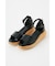 WOOD WEDGE SANDAL