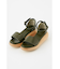 WOOD WEDGE SANDAL