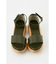 WOOD WEDGE SANDAL