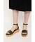 WOOD WEDGE SANDAL