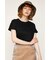 MERCERIZE SHOULDER TUCK Tシャツ