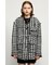 TWEED PATTERN NO COLLAR ジャケット