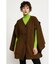 WOOL BLEND PONCHO コート