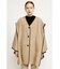 WOOL BLEND PONCHO コート