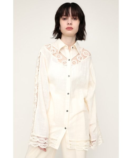 SLY - SLY BATTEN LACE シャツ SLY BATTEN LACE シャツ BLK -ファッション通販 FASHION WALKER