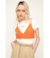 PATCHY PATTERN KNIT BRA